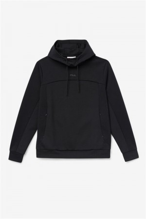 Black Men's Fila Aadheen Hoodie | Saudi Arabia-075138