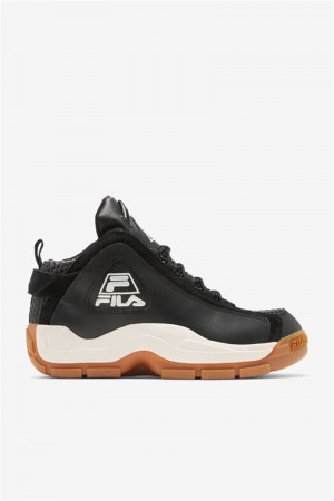 Black Men's Fila Grant Hill 2 Woven Sneakers | Saudi Arabia-386705