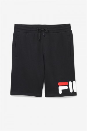 Black Men's Fila Zeshawn Shorts | Saudi Arabia-745081