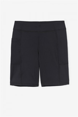 Black Women's Fila Tiana Bike Shorts | Saudi Arabia-798524