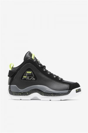 Black / Light Green Men's Fila Grant Hill 2 Shoes | Saudi Arabia-329178