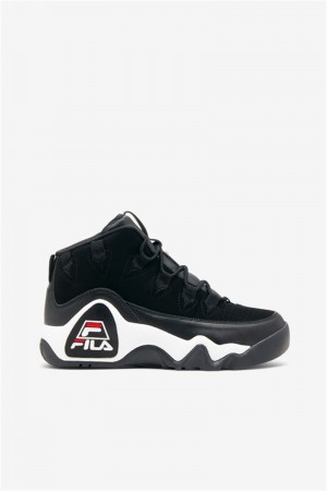 Black / White / Red Women's Fila Grant Hill 1 Sneakers | Saudi Arabia-391286