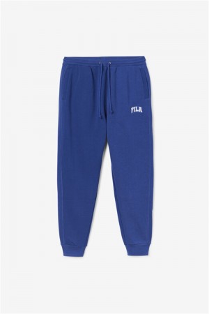 Blue Men's Fila Trent Joggers | Saudi Arabia-291350