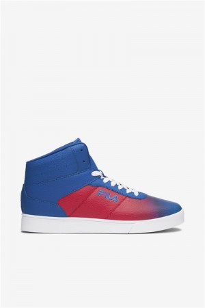 Blue / Red / White Men's Fila Impress Ll Fade Shoes | Saudi Arabia-601492