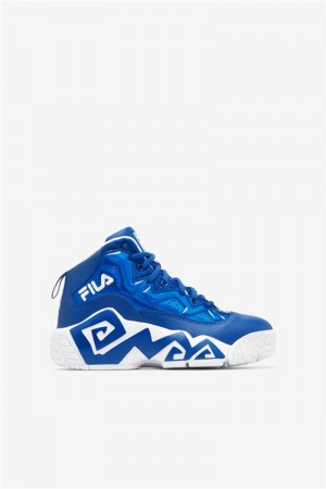 Blue / White Kids' Fila Mb Night Walk Shoes | Saudi Arabia-253687