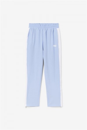 Blue / White Men's Fila Jovia Track Pants | Saudi Arabia-750169