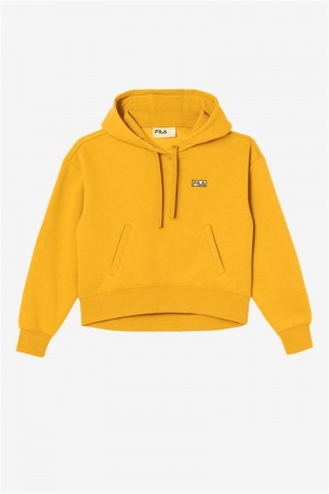 Gold Men's Fila Marina Hoodie | Saudi Arabia-354820