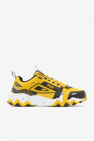 Lemon / Black / White Men's Fila Oakmont Tr Sneakers | Saudi Arabia-605234