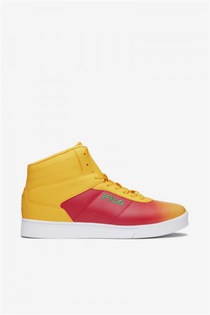 Lemon / Red Men's Fila Impress Ll Fade Shoes | Saudi Arabia-982107