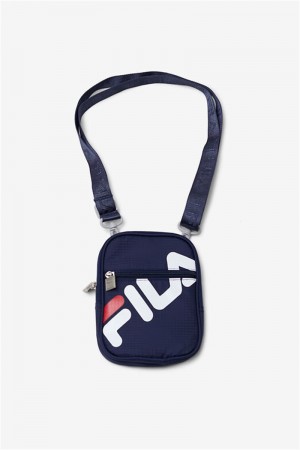 Navy Men's Fila Camera Bags | Saudi Arabia-457280