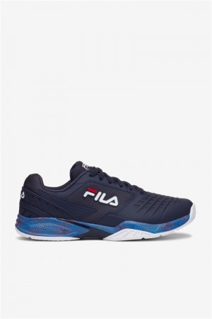 Navy / White / Pink Men's Fila Axilus 2 Energized Tennis Shoes | Saudi Arabia-948513