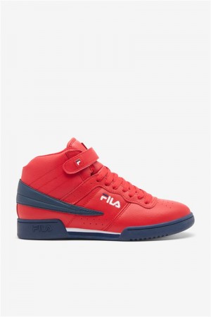 Red / Navy / White Men's Fila F-13 Shoes | Saudi Arabia-289367