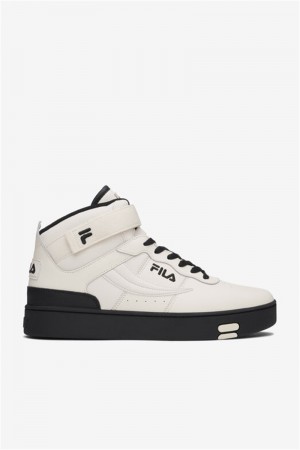 White Men's Fila V-10 Lux Sneakers | Saudi Arabia-372465