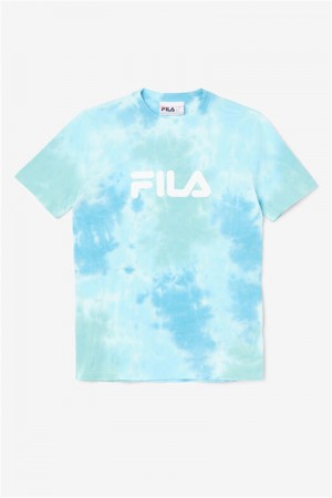 White Women's Fila Alivia Tie Dye Tee | Saudi Arabia-053281