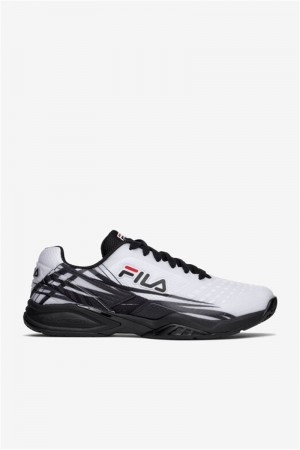 White / Black Men's Fila Axilus 2 Energized Tennis Shoes | Saudi Arabia-890465