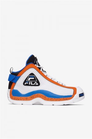 White / Black Men's Fila Grant Hill 2 Pdr Sneakers | Saudi Arabia-508269