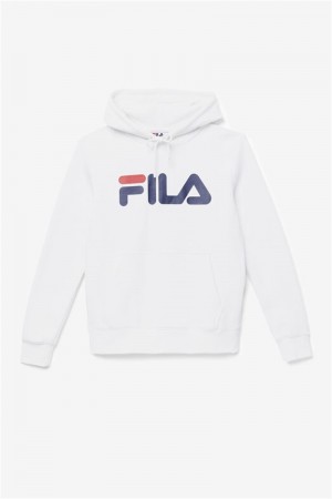 White / Navy Women's Fila Lucy Hoodie | Saudi Arabia-084732