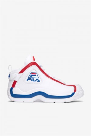 White / Red / Blue Men's Fila Grant Hill 2 Celebrations Shoes | Saudi Arabia-327069