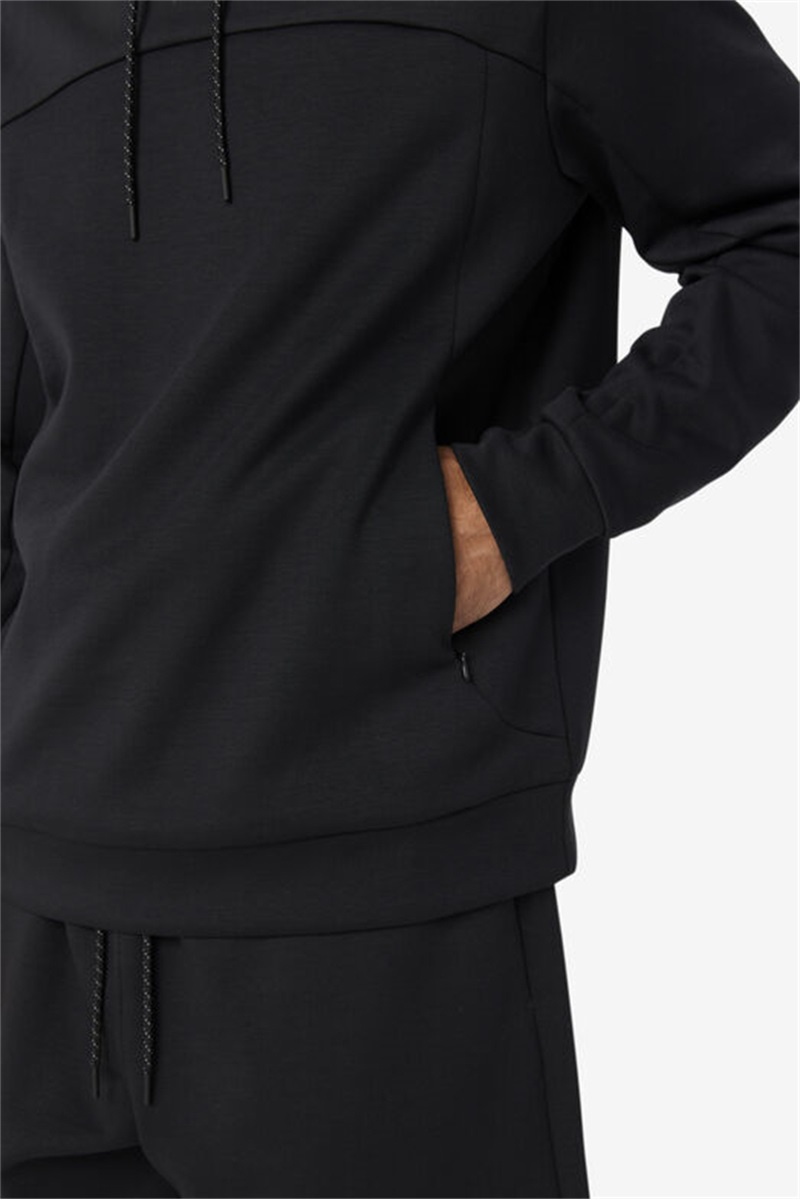 Black Men's Fila Aadheen Hoodie | Saudi Arabia-075138