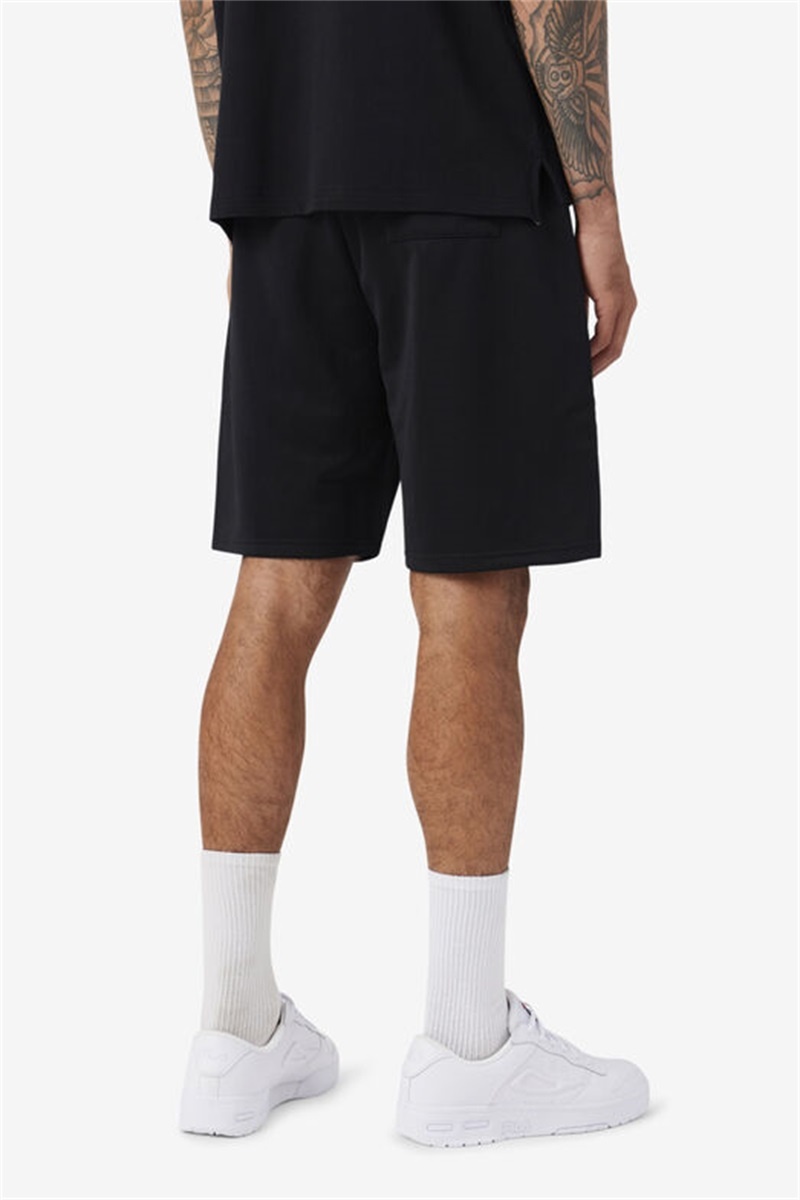 Black Men's Fila Dominico Shorts | Saudi Arabia-659182