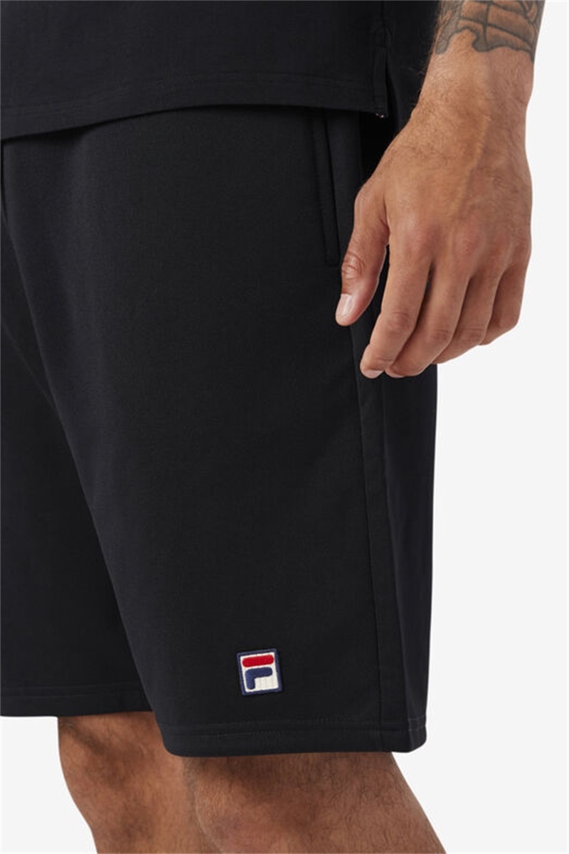 Black Men's Fila Dominico Shorts | Saudi Arabia-659182