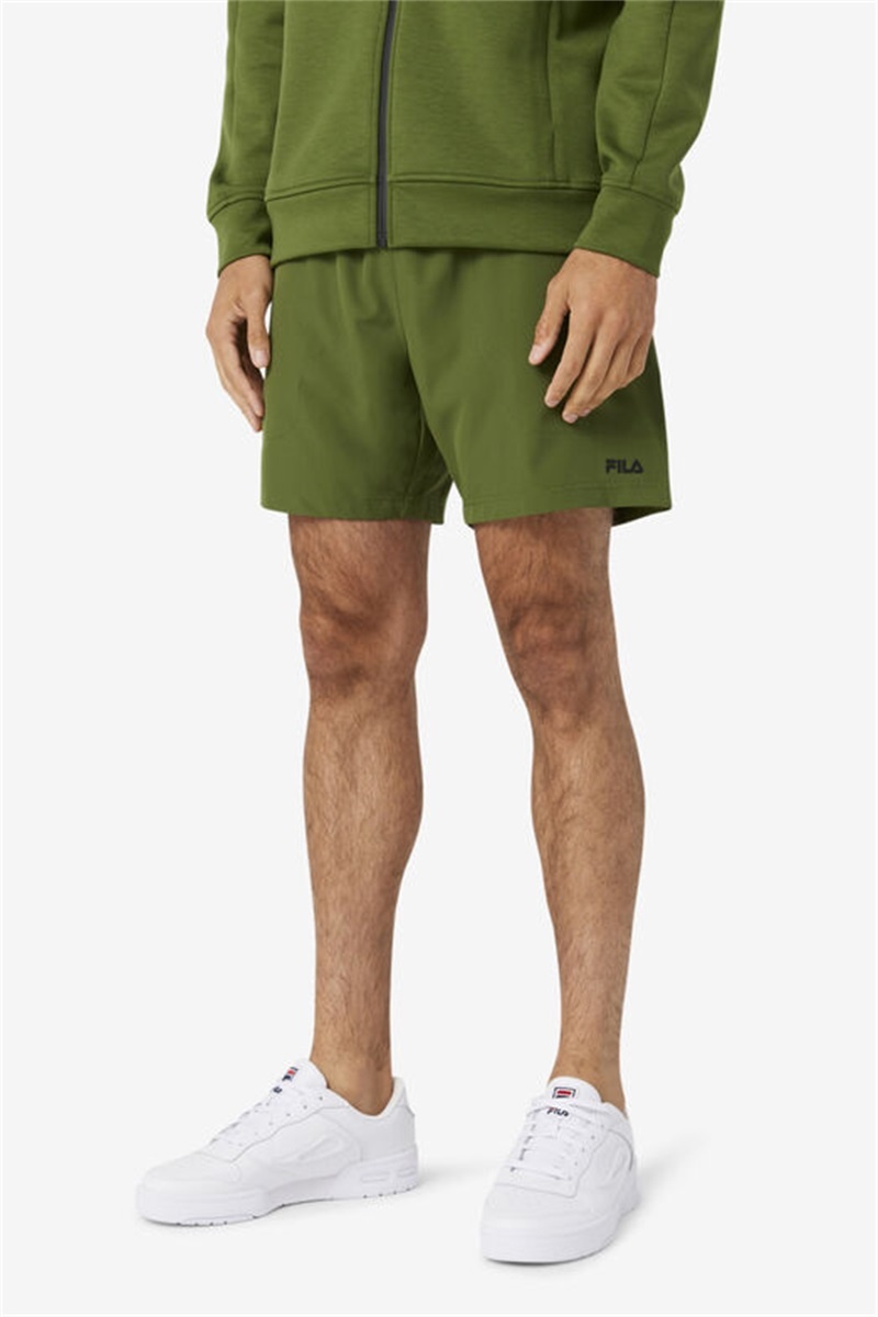 Black Men's Fila Finula Shorts | Saudi Arabia-689715