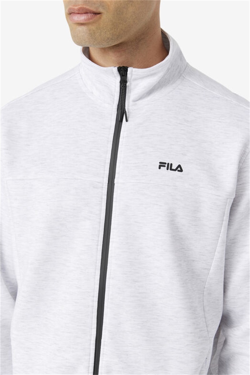 Black Men's Fila Gonal Zip Jackets | Saudi Arabia-051478