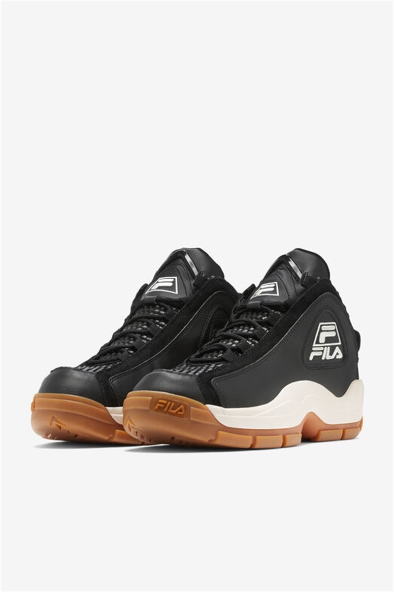 Black Men's Fila Grant Hill 2 Woven Sneakers | Saudi Arabia-386705