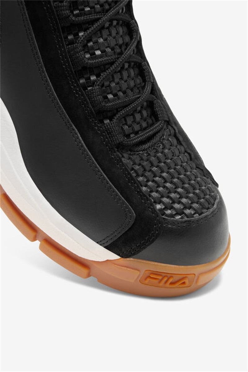 Black Men's Fila Grant Hill 2 Woven Sneakers | Saudi Arabia-386705