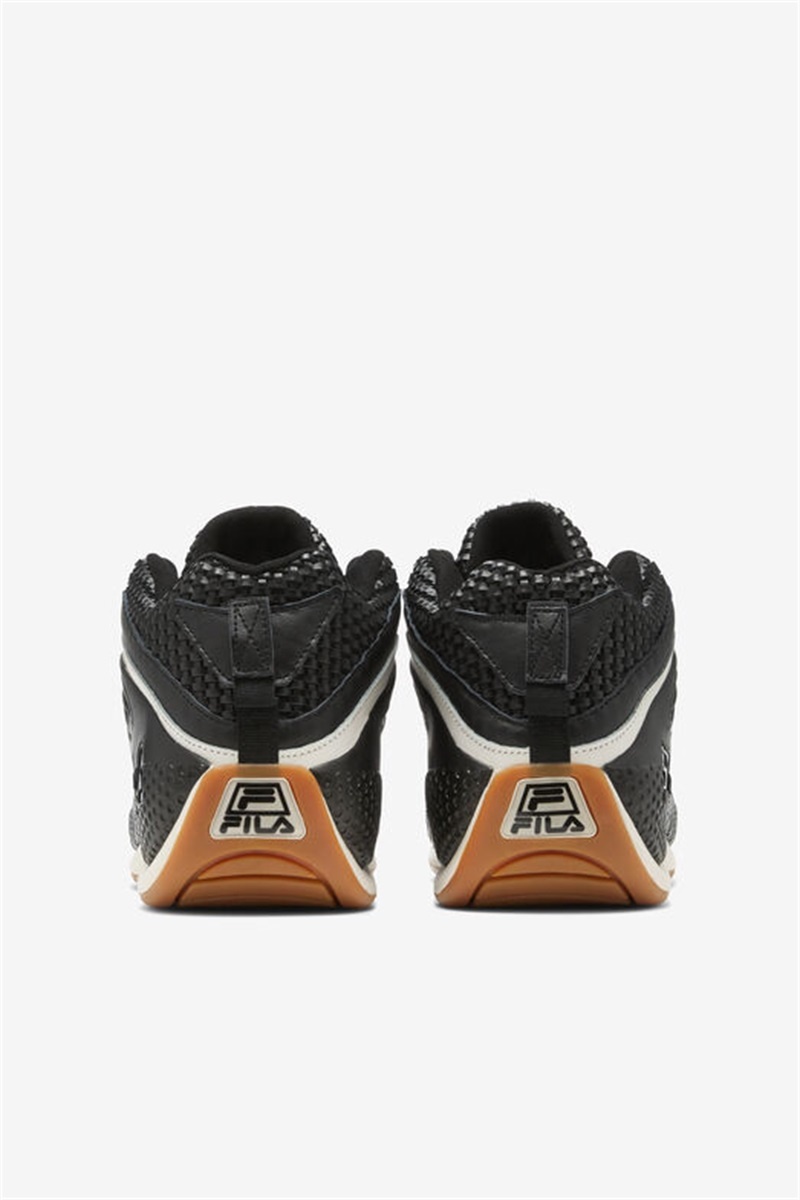 Black Men's Fila Grant Hill 3 Woven Sneakers | Saudi Arabia-510289