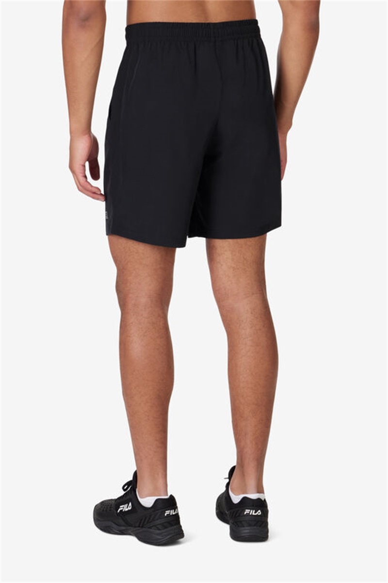 Black Men's Fila Modern Fit Shorts | Saudi Arabia-276301