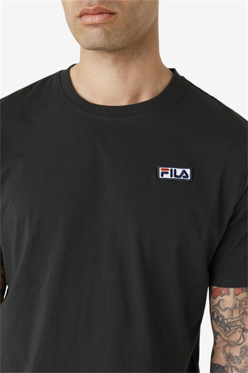 Black Men's Fila Skylar Tee | Saudi Arabia-274158