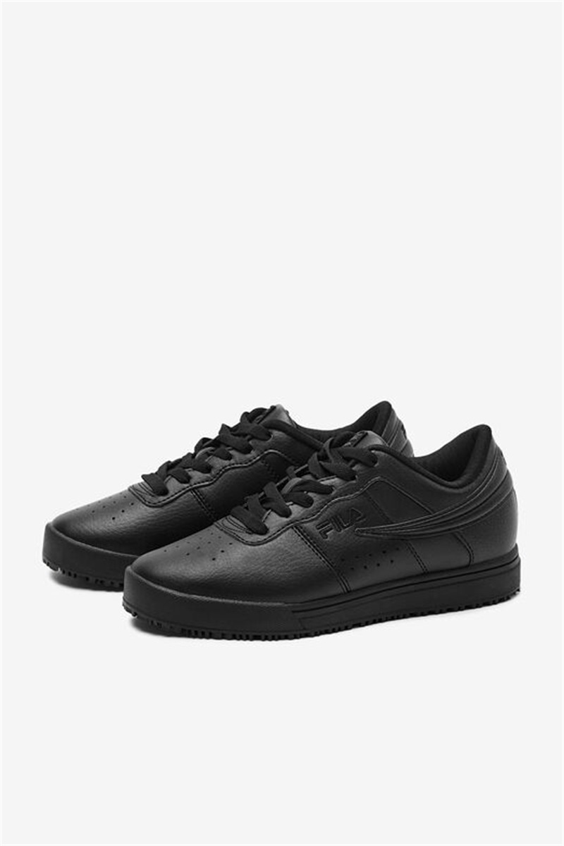 Black Men's Fila Vulc 13 Low Slip Resistant Shoes | Saudi Arabia-319560