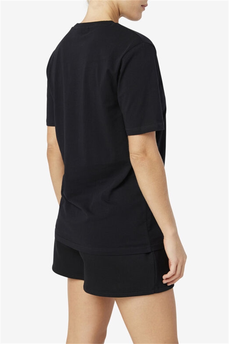 Black Women's Fila Doran Tee | Saudi Arabia-573621