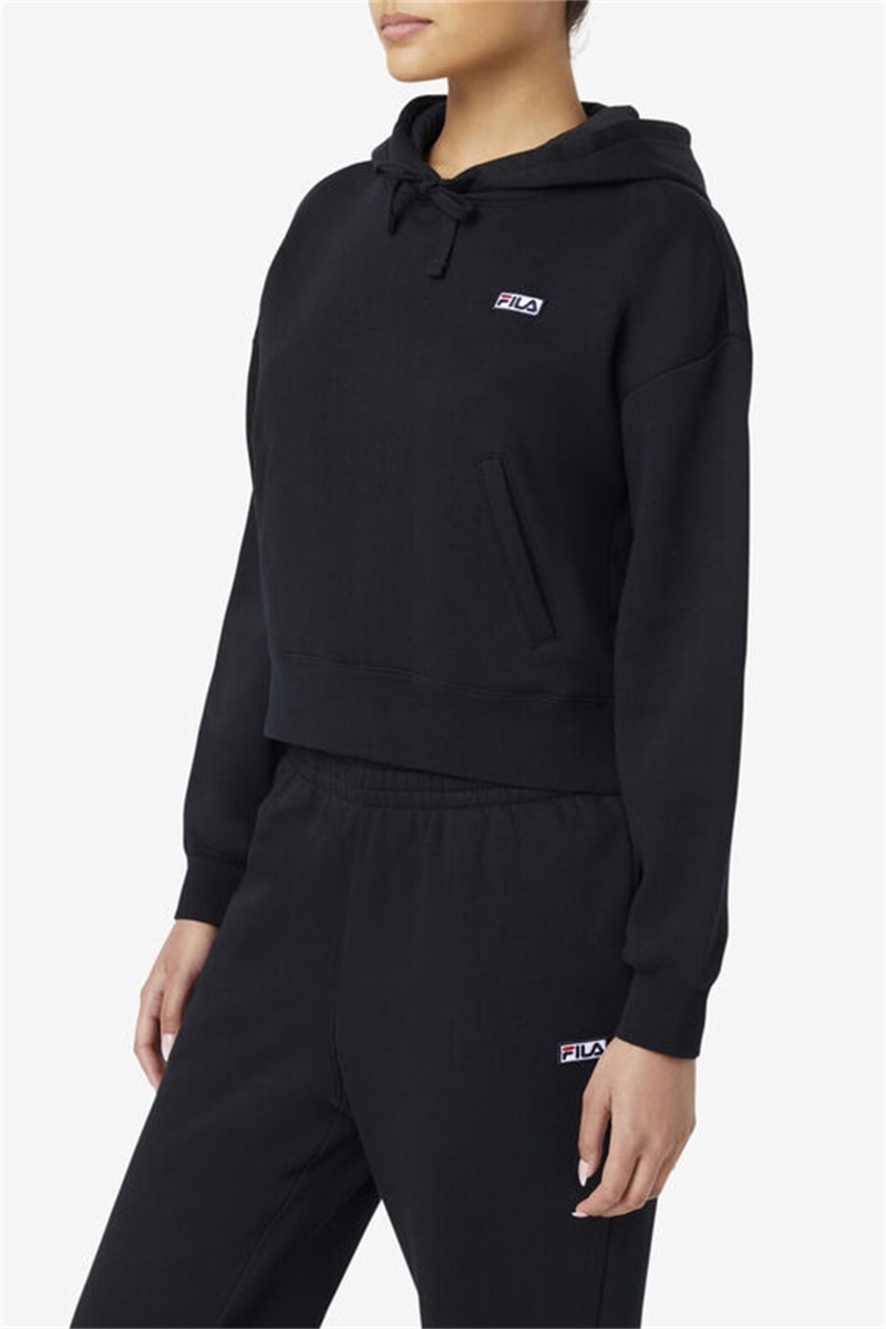 Black Women's Fila Marina Hoodie | Saudi Arabia-672153