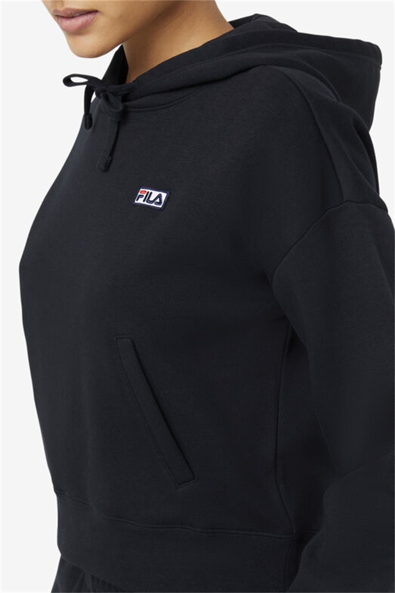 Black Women's Fila Marina Hoodie | Saudi Arabia-672153