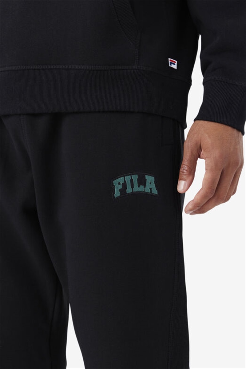 Black / Blue Men's Fila Trent Joggers | Saudi Arabia-763125