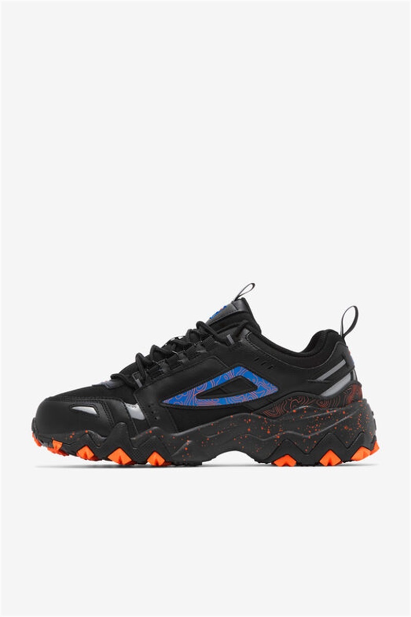 Black / Blue / Orange Men's Fila Oakmont Tr Sneakers | Saudi Arabia-432580