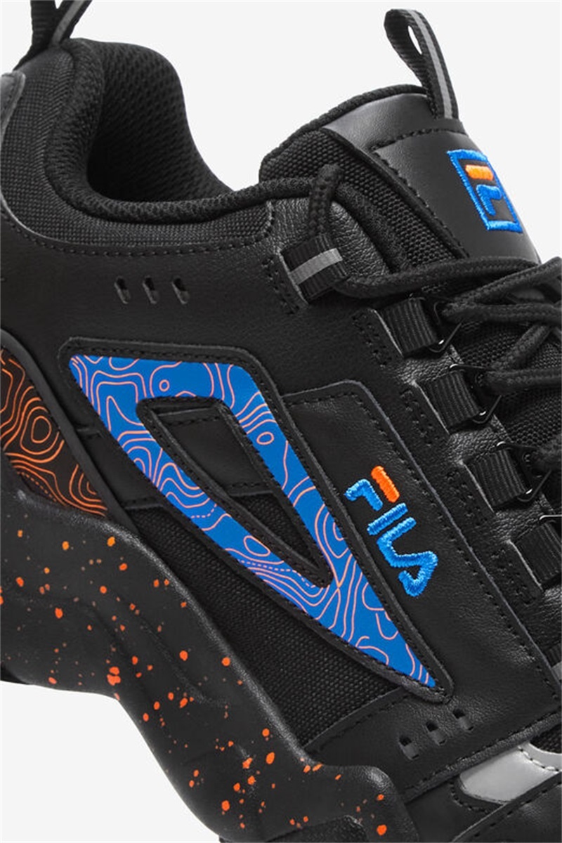 Black / Blue / Orange Men's Fila Oakmont Tr Sneakers | Saudi Arabia-432580