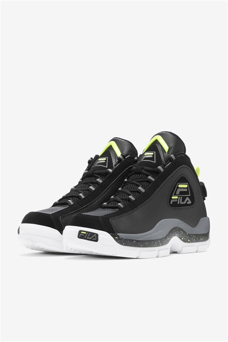 Black / Light Green Men's Fila Grant Hill 2 Shoes | Saudi Arabia-329178