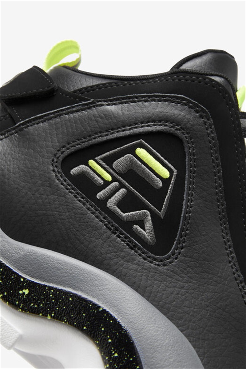 Black / Light Green Men's Fila Grant Hill 2 Shoes | Saudi Arabia-329178