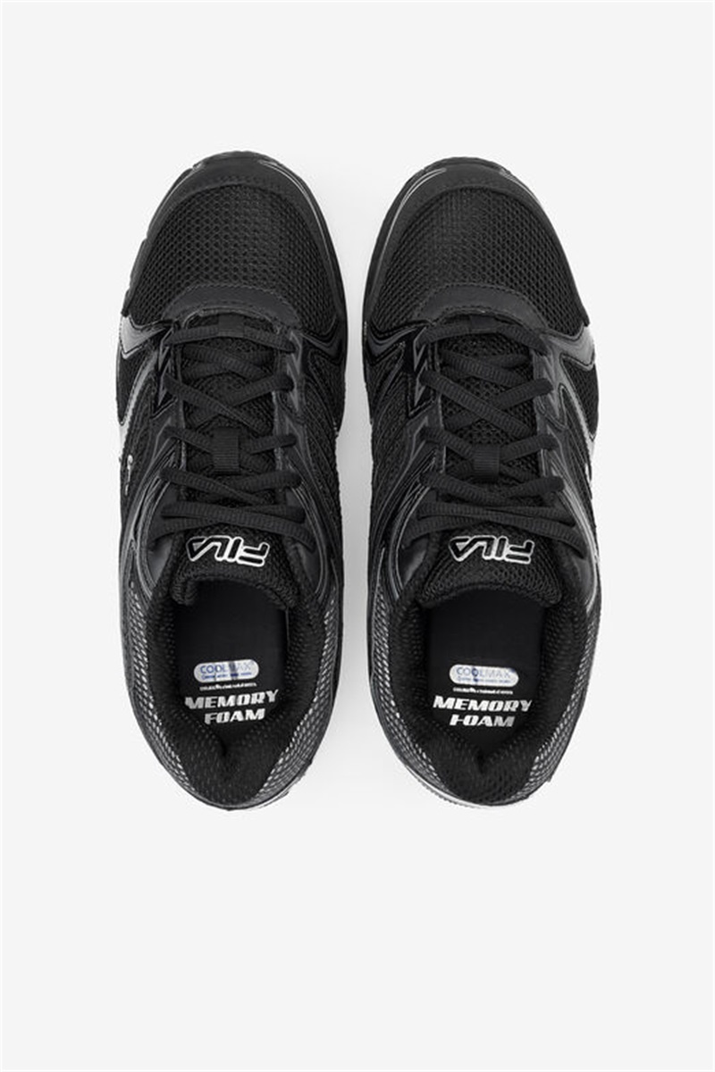 Black / Metal Silver Men's Fila Memory Reckoning 7 Slip Resistant Steel Toe Shoes | Saudi Arabia-256394