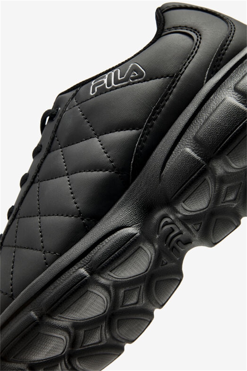 Black / Silver Men's Fila Fulcrum 3 Shoes | Saudi Arabia-204879