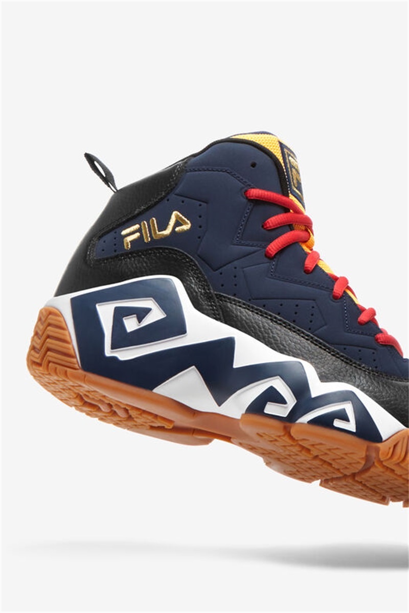 Black / White Men's Fila MB Sneakers | Saudi Arabia-843712