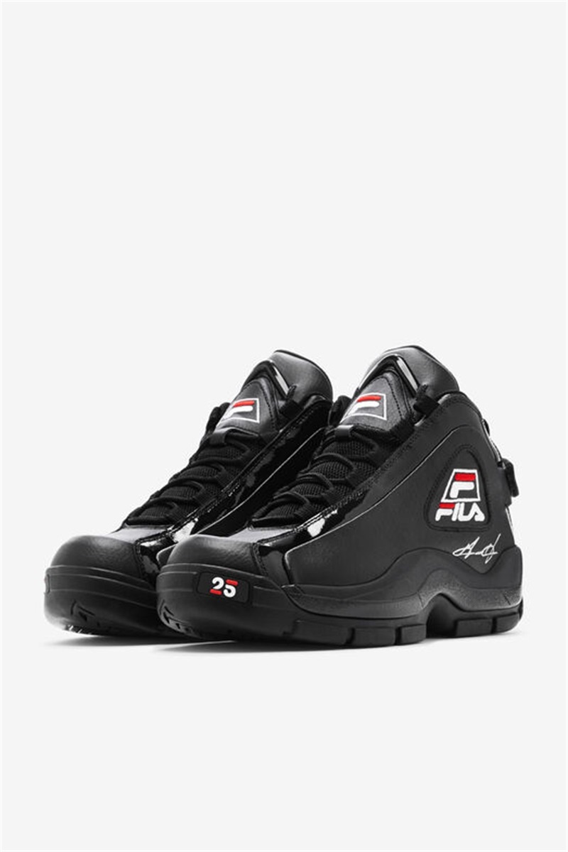 Black / White / Red Men's Fila Grant Hill 2 25th Anniversary Edition Sneakers | Saudi Arabia-286057