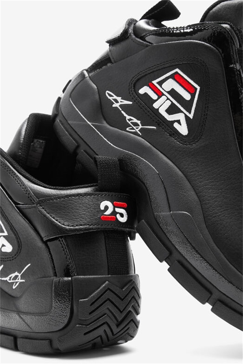 Black / White / Red Men's Fila Grant Hill 2 25th Anniversary Edition Sneakers | Saudi Arabia-286057