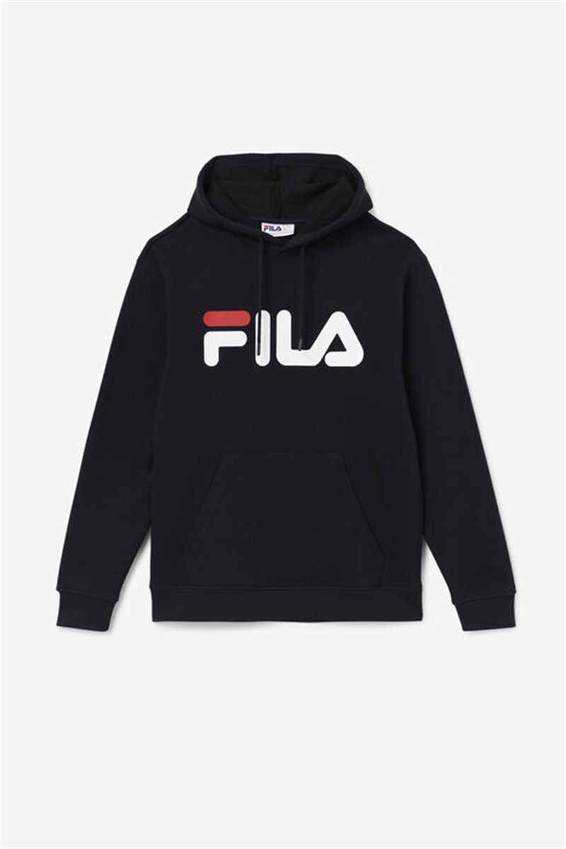 Black / White / Red Men\'s Fila Samari Hoodie | Saudi Arabia-786532