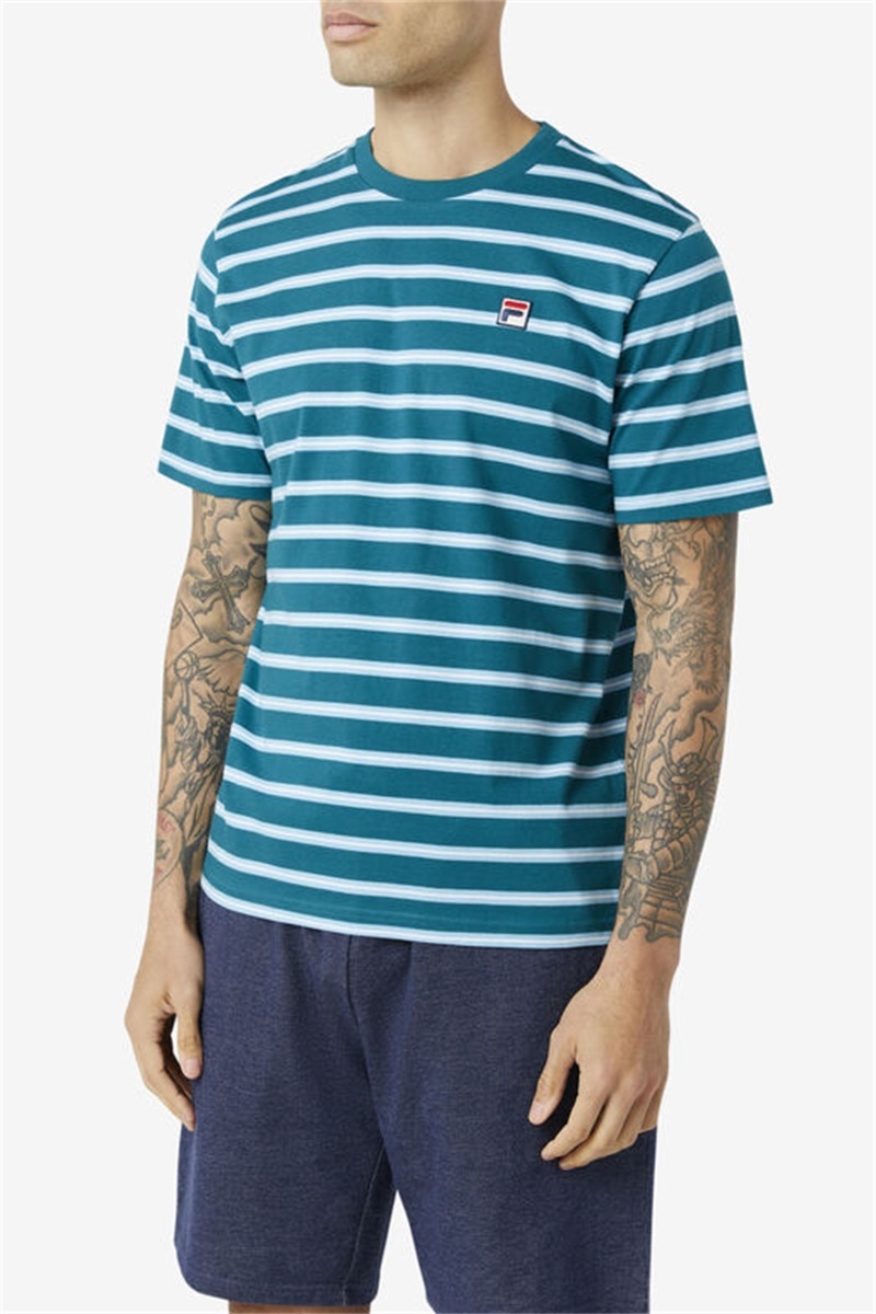 Blue Men's Fila Dolce Tee | Saudi Arabia-134290