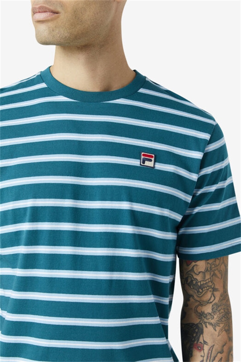 Blue Men's Fila Dolce Tee | Saudi Arabia-134290