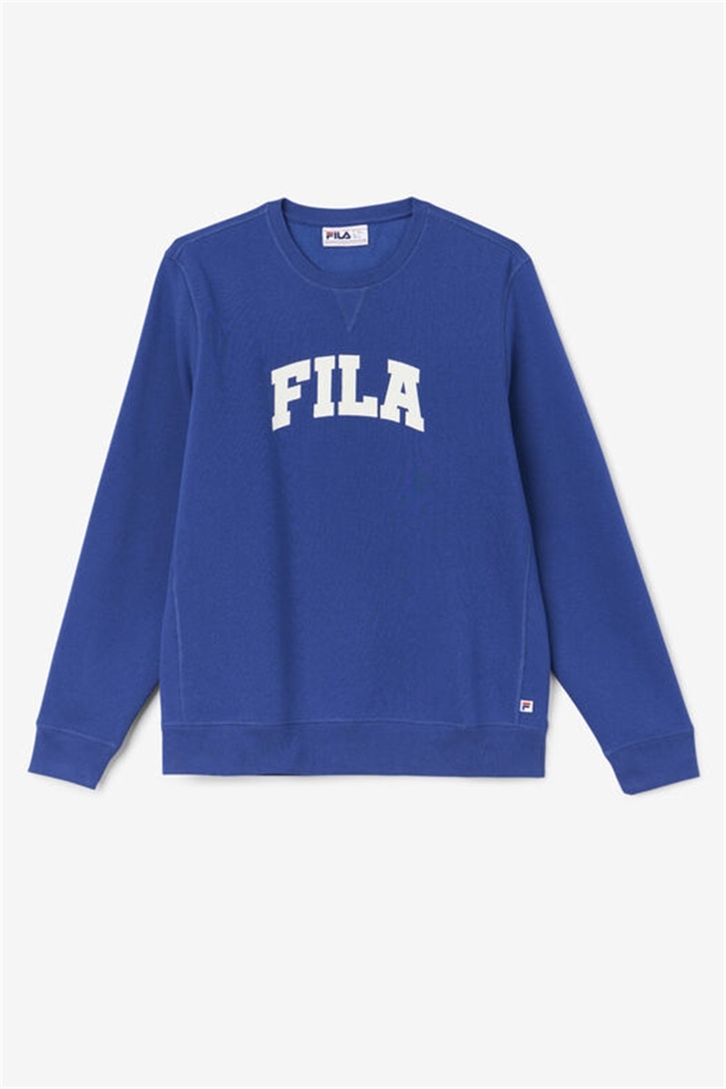 Blue Men\'s Fila Kory Crewneck Sweatshirts | Saudi Arabia-736821